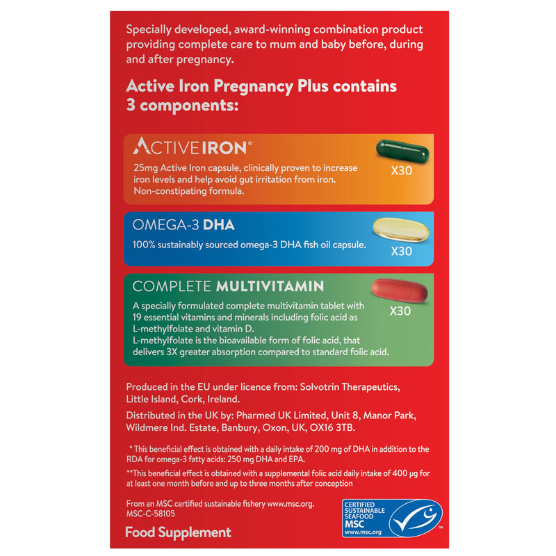 Active Iron Pregnancy Plus | Triple Pack | 90 Day Supply
