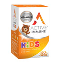 Active Immune for Kids | Vitamins D C and Zinc | Vitamins for Kids Immune System | 60 Orange Flavoured Chews